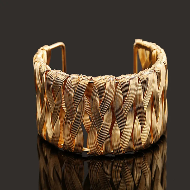 bracelet tresse gold