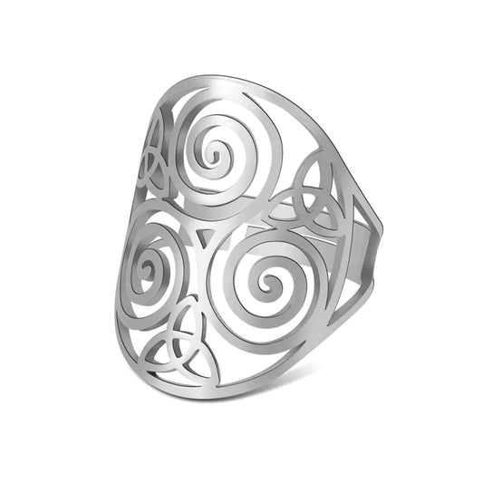 Triskell silver Ring